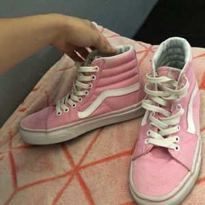 Pink high top vans !